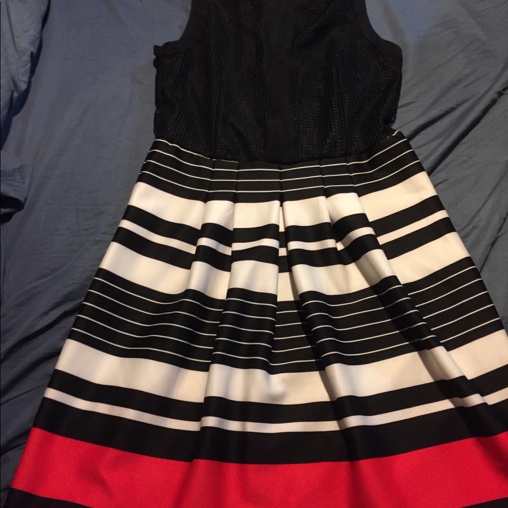 Shelby & Palmer Black, White and Red Dress
